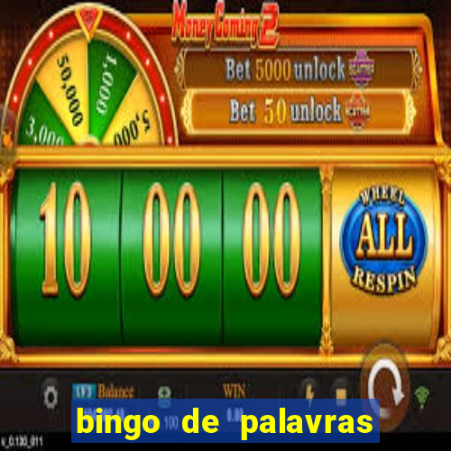 bingo de palavras de natal