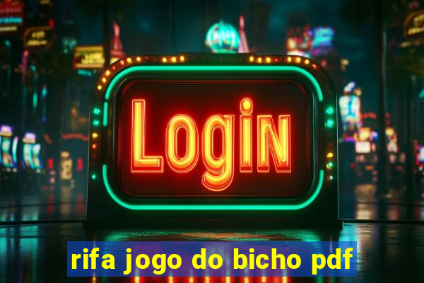 rifa jogo do bicho pdf